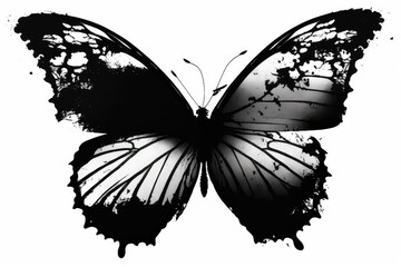 butterfly on white background