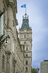 side view of National Assembly  parliament building of Province of Quebec in Quebec city, Canada
