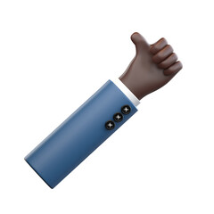 hand gesture nice 3d illustration