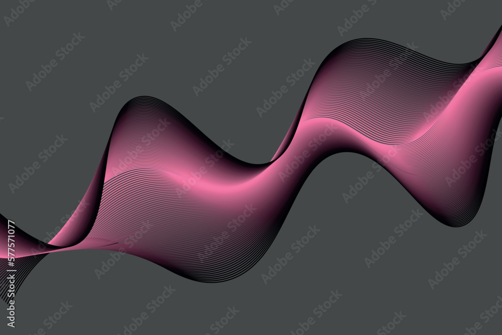 Poster purple pink and black wave abstract background, suitable for landing page and computer desktop backg