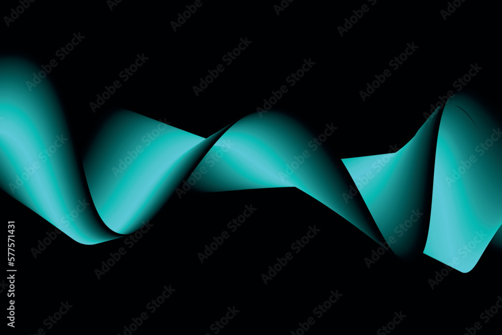 Poster blue light and black lines. wave abstract background, suitable for landing page and computer desktop