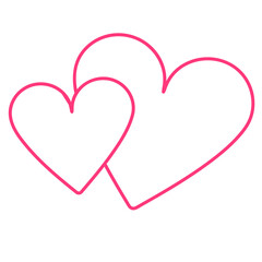 Heart Love flat illustration art 