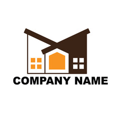 house logo for apartment city and property