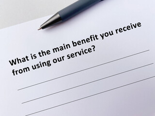 Obraz premium Questions about business