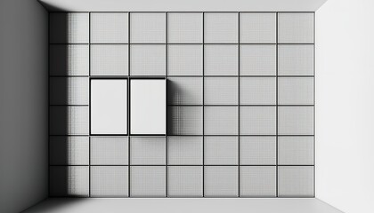 Functional Minimalist Grid Wall Art