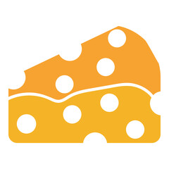 Cheese icon clipart illustration design
