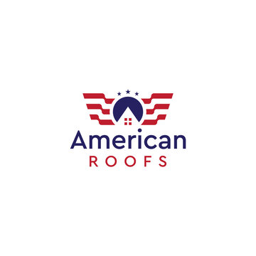American real estate logo design