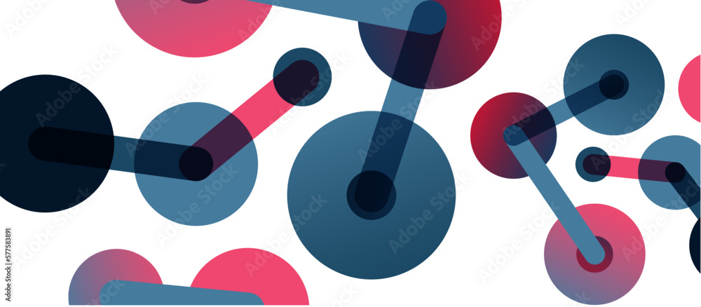 Poster network concept abstract background. dots connection. big data idea. business template for wallpaper
