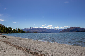 lake and mountains 