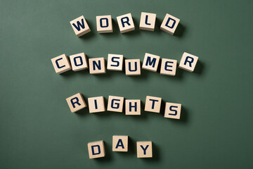 world consumer rights day horizontal composition