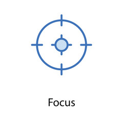 Focus icon design stock illustration