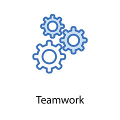 Team work icon design stock illustration