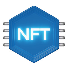 nft 3d illustration