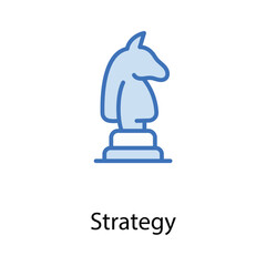 Strategy icon design stock illustration
