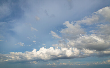 Waves of white clouds like a tsunami.