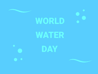 world water day vector illustration flat design