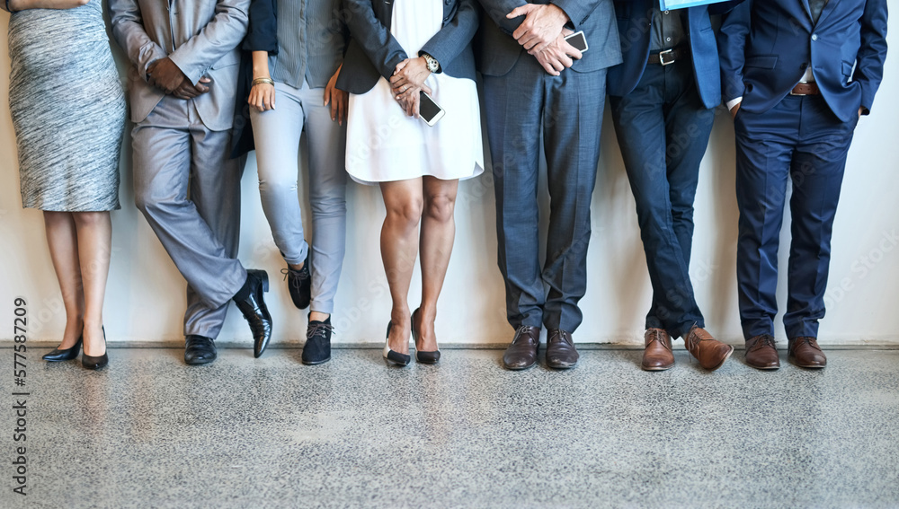 Poster be so good they cant ignore you. cropped shot of a group of unidentifiable businesspeople standing i