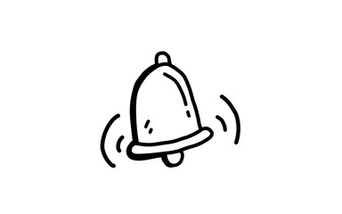 BELL Doodle art illustration with black and white style.