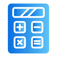 calculator gradient icon