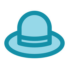 straw hat icon for illustration