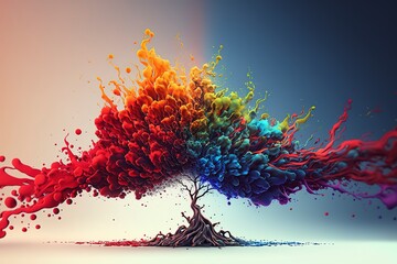 Experience the beauty of nature through various styles of tree art! From color art to digital, these stunning images capture the essence of the nature. GENERATED AI.