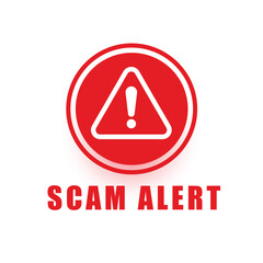 fraud alert warning background for information security