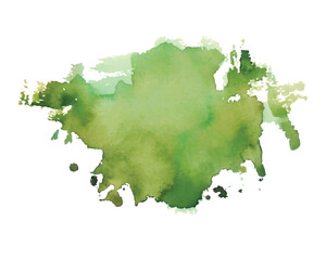hand painted olive green watercolor ink blot background