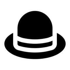 straw hat icon for illustration