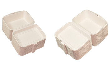 Packaging made from bagasse pulp mixed with bamboo pulp