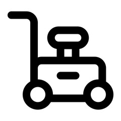 lawn mower icon for illustration