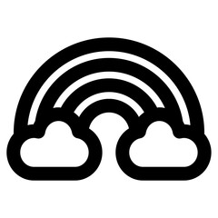 rainbow icon for illustration