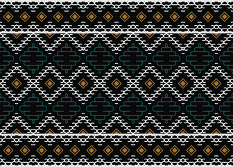 Ethnic pattern vector. It is a pattern geometric shapes. Create beautiful fabric patterns. Design for print. Using in the fashion industry.
