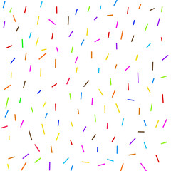 Mini colorful line random on white background for wrapping paper, designing template background 