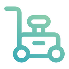 lawn mower icon for illustration