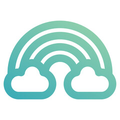 rainbow icon for illustration