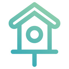 bird nest icon for illustration