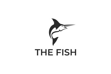 fish logo design vector template