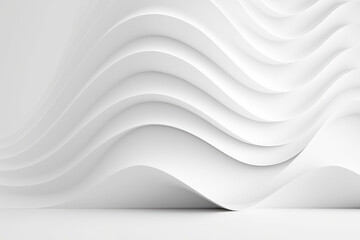 Obraz premium wave abstract white background lines text space wallpaper