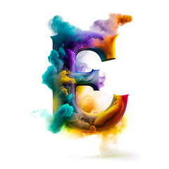 The text design with misty lettering adds an elegant and sophisticated touch