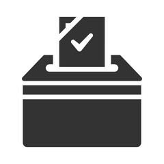 Election vote box icon