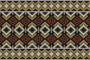 Simple ethnic design patterns. Traditional ethnic patterns vectors It is a pattern geometric shapes. Create beautiful fabric patterns. Design for print. Using in the fashion industry.