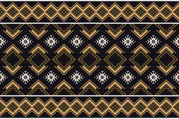 Simple ethnic design patterns. Traditional ethnic pattern design It is a pattern geometric shapes. Create beautiful fabric patterns. Design for print. Using in the fashion industry.