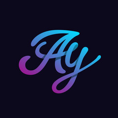 AY Letter Logo
