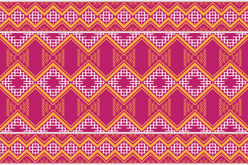 Simple ethnic design patterns. traditional pattern design It is a pattern geometric shapes. Create beautiful fabric patterns. Design for print. Using in the fashion industry.