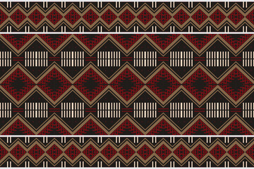 Simple ethnic design patterns. traditional pattern background It is a pattern geometric shapes. Create beautiful fabric patterns. Design for print. Using in the fashion industry.