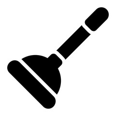 plunger glyph icon