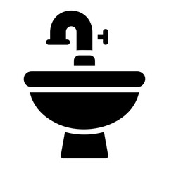 sink glyph icon