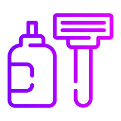 shave gradient icon