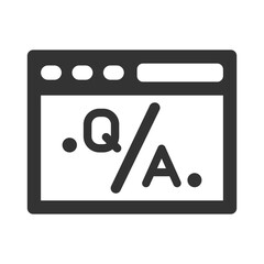 Online question answer icon