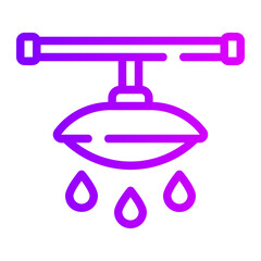 shower head gradient icon